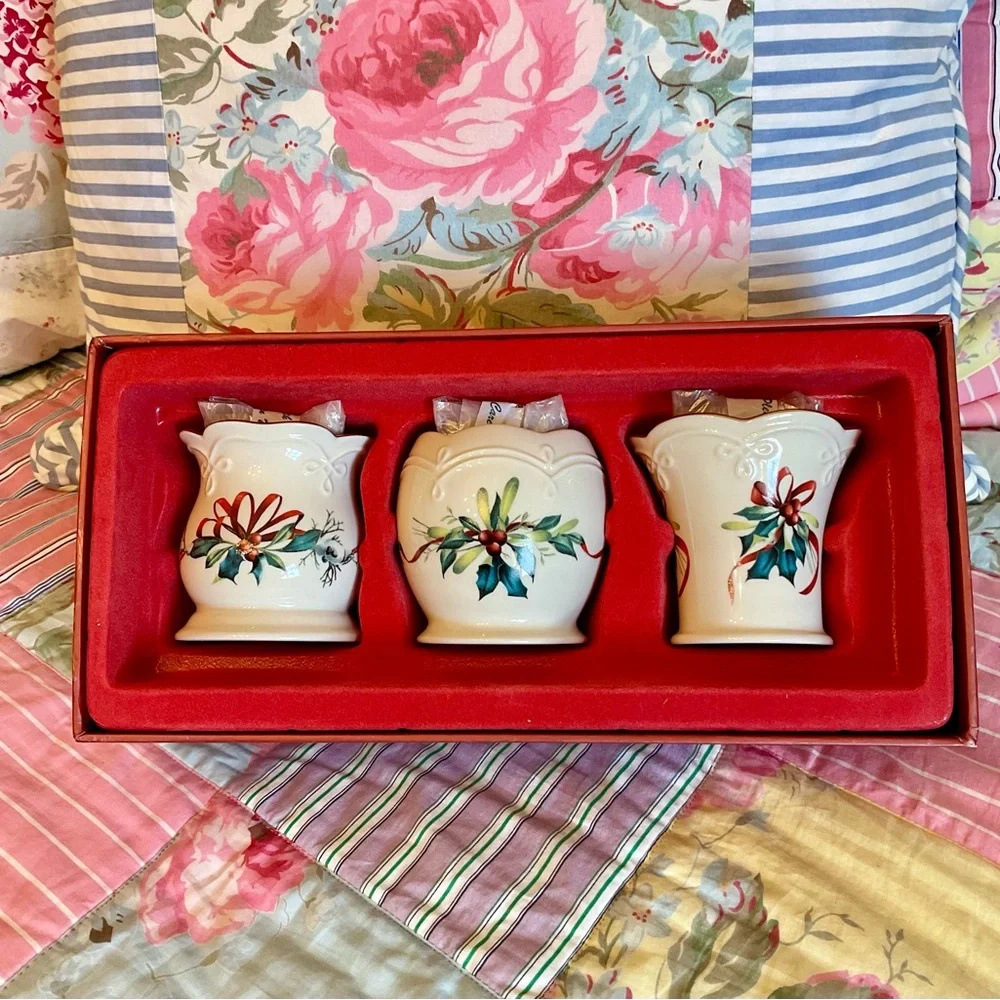 LENOX votive candle holders . - Picture 2 of 3